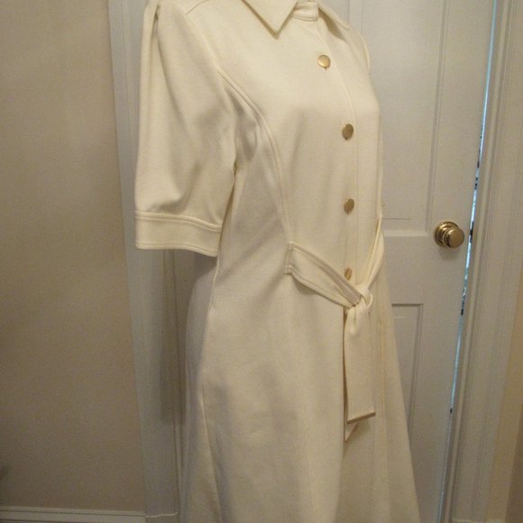 Ellen Tracy Ivory Tailored Dress – NWT - 12 - Picture 4 of 8